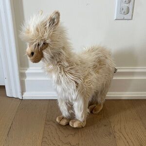 Plush Cream Llama Stuffed Animal